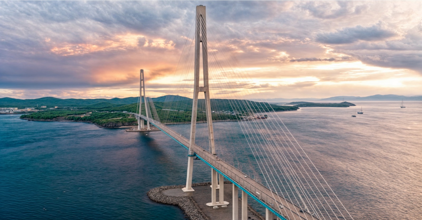 جسر-جزيرة-روسكي-مدينة-فلاديفوستوك-الروسية