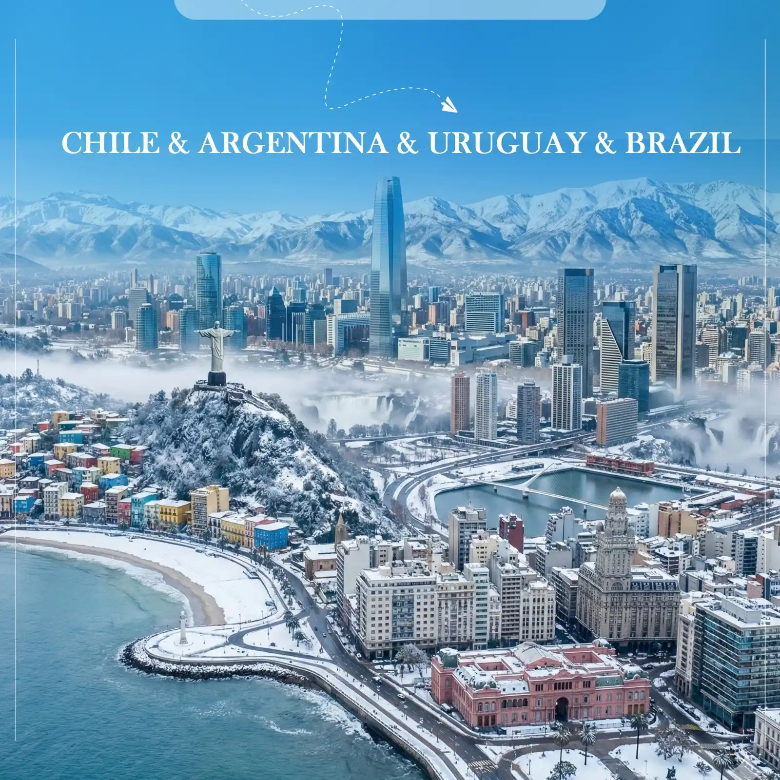 Explore four stunning South American countries