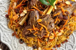 Kabsa: traditional Arabian food and Saudi cultural favorite