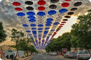 The Art Street in Abha showcasing local art and culture