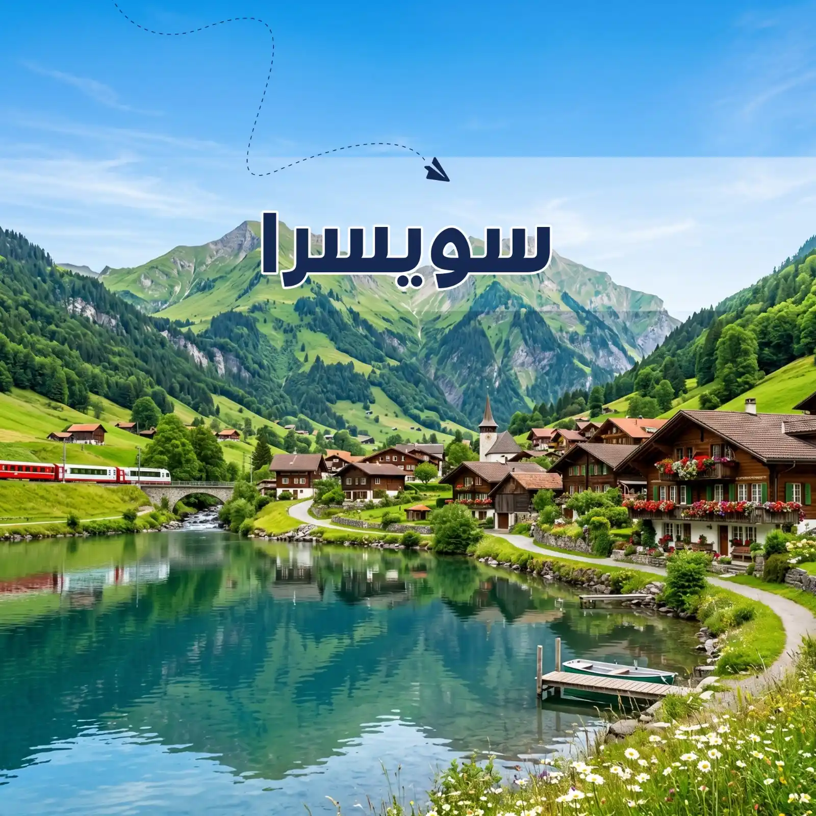 برنامج سياحي سويسرا 6 أيام لشخصين أريج العالم للسفر والسياحة