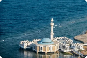 al Rahma masjid is one of the most photographed landmarks in Jeddah city 