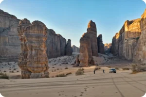  Dancing Rocks beneath AlUla skies