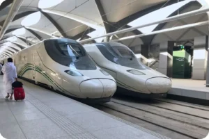 Makkah Region Guide: Plan a Meaningful Trip to Makkah Today 5 Choose Haramain Train for efficient high-speed travel linking Makkah, Madinah, and Jeddah.