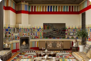 Al-Qatt Al-Asiri traditional wall art from the Aseer region