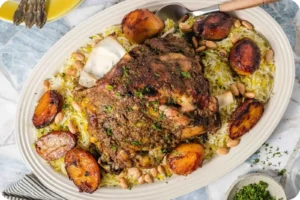Haneeth traditional slow-cooked meat dish from Aseer Saudi Arabia