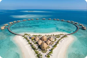 Shebara Resort villas overlooking the clear waters of the Red Sea