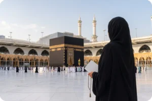 Umrah Guide for women visiting the Kaaba in modest clothing