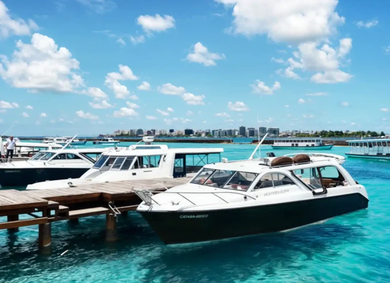 القوارب السريعة - وسيلة تنقل شائعة في المالديف